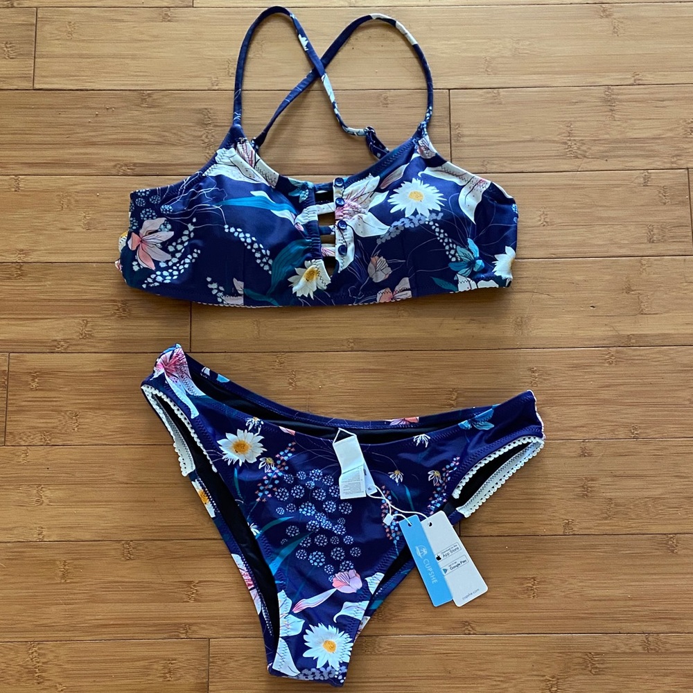 Cupshe Floral Bikini NWT